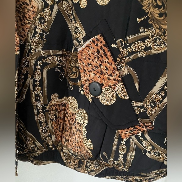 Vintage Anna & Frank 1990’s Silk Leopard Print Bomber Jacket - Picture 2 of 8